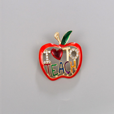 Fruit Apple Brooch