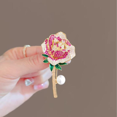 Colourful Rose Brooch