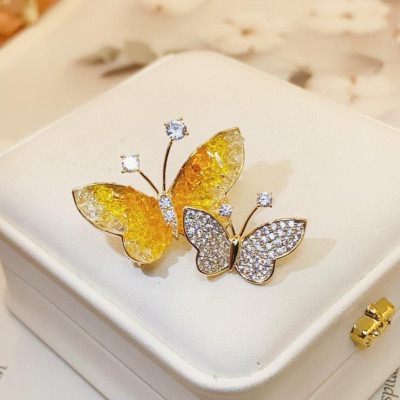 Double Butterfly Brooch