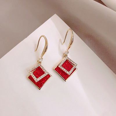 Square Ear Hooks Earring